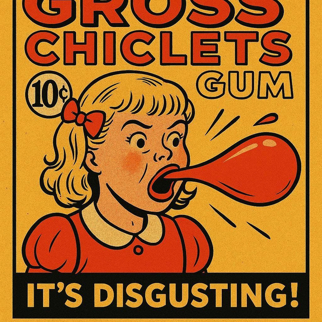 YOU SHOULDN’T CHEW GUM IN SCHOOL!